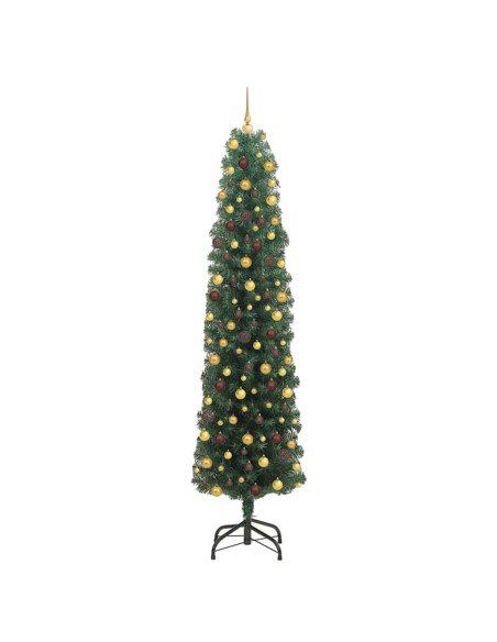 Albero di Natale artificiale con 300 LED Verde 210 cm