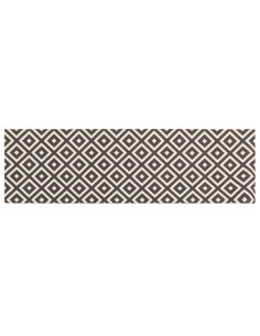 Tappeto da Cucina Diamanti grigi e bianchi 180 x 60 cm