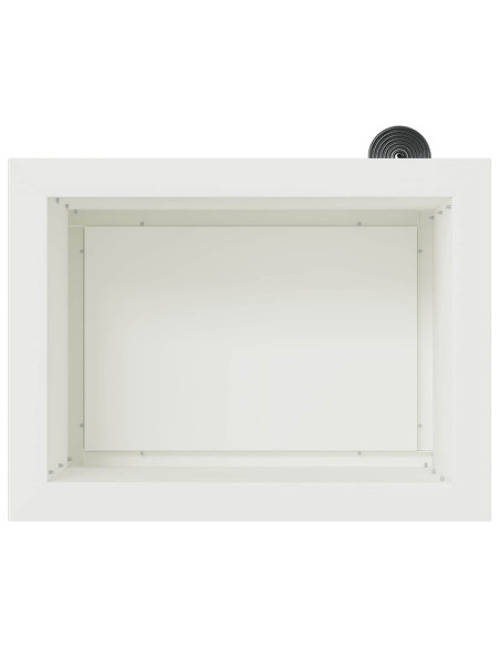 Fioriera da giardino con LED 2 pz Bianco 30 x 40 x 30 cm