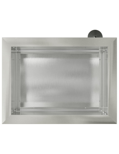 Fioriera da giardino con LED 2 pz Argento 30 x 40 x 30 cm