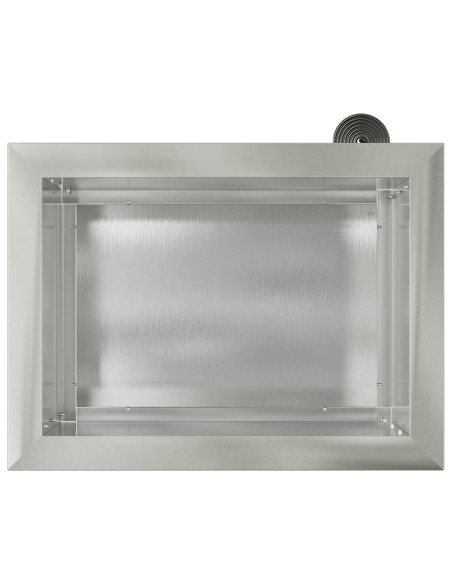 Fioriera da giardino con LED 2 pz Argento 30 x 40 x 30 cm