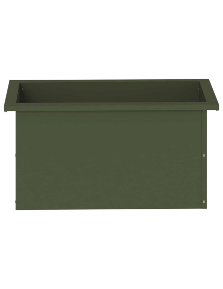 Fioriera da giardino con LED Verde Oliva 30 x 60 x 30 cm