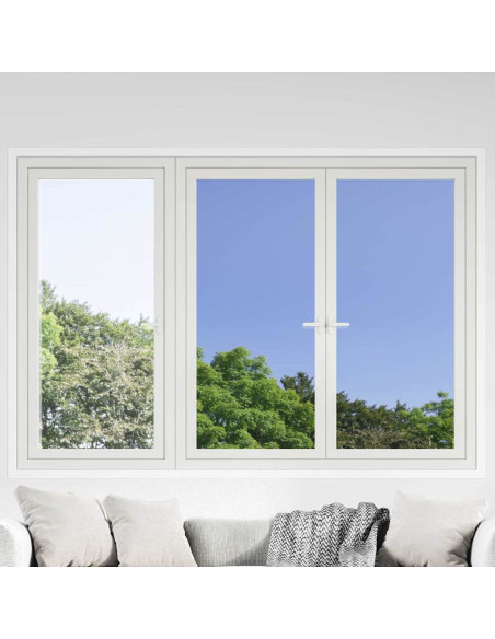 Pellicola per Finestra Solare Riflettente Statica Argento PVC