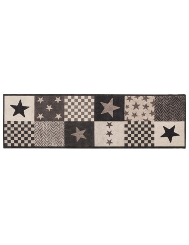Tappeto da Cucina Stelle grigie 300 x 60 cm 100% Poliammide