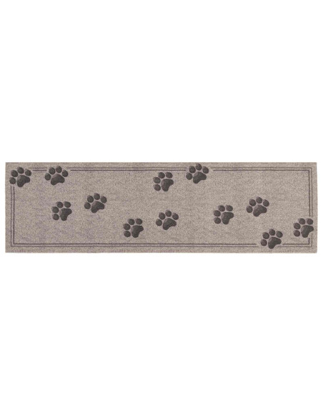 Tappeto da Cucina Zampe grigie 300 x 60 cm 100% Poliammide