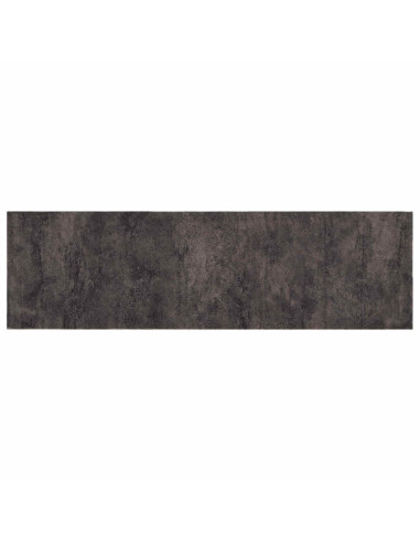 Tappeto da Cucina cemento nero 180 x 60 cm 100% Poliammide