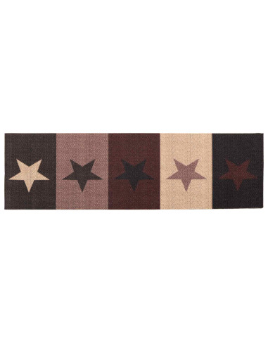 Tappeto da Cucina Stelle rosse 150 x 45 cm 100% Poliammide