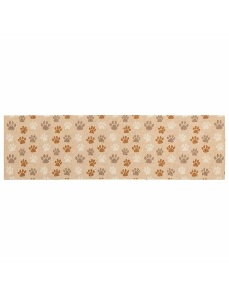 Tappeto da Cucina Zampe beige 150 x 45 cm 100% Poliammide