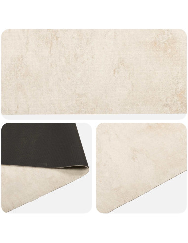 Tappeto da Cucina cemento crema 300 x 60 cm 100% Poliammide