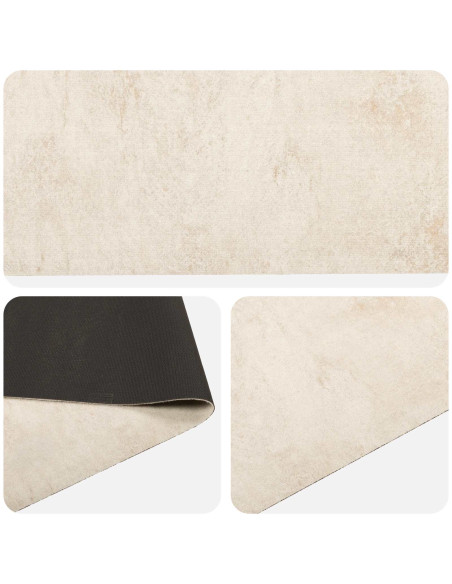 Tappeto da Cucina cemento crema 300 x 60 cm 100% Poliammide