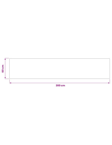 Tappeto da Cucina Stelle rosse 300 x 60 cm 100% Poliammide
