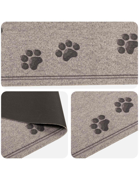 Tappeto da Cucina Zampe grigie 180 x 60 cm 100% Poliammide