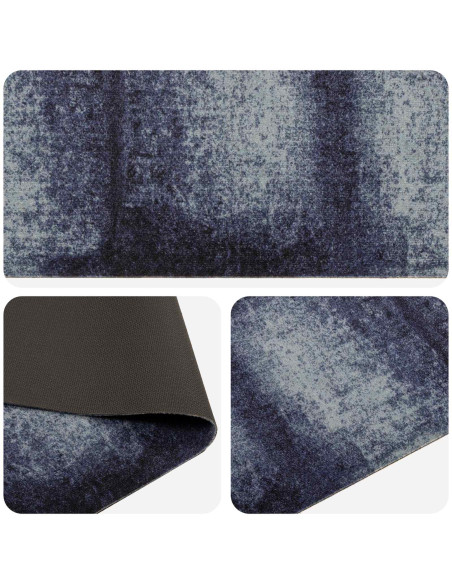Tappeto da Cucina Tenda blu 300 x 60 cm 100% Poliammide