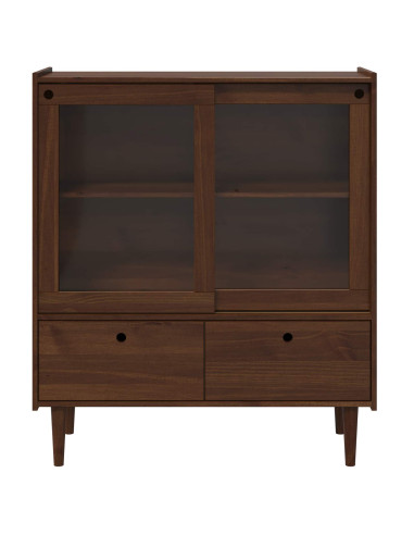 Credenza BILBAO Caramello scuro 104 x 40 x 120 cm