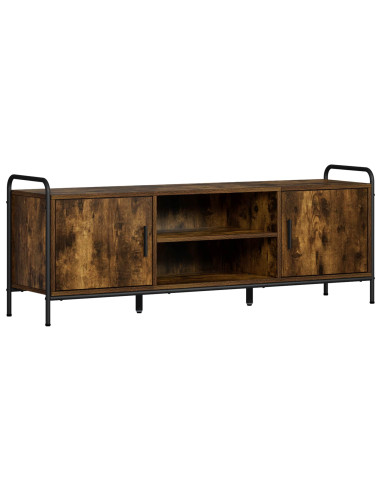 Mobile TV 133 x 33 x 50 cm Rovere Fumo Legno ingegnerizzato