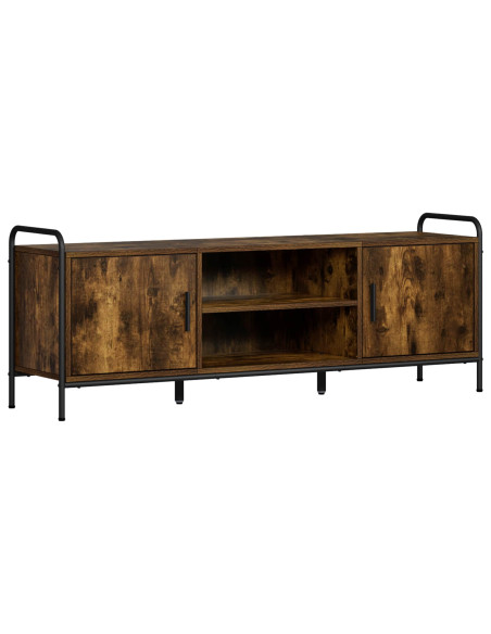 Mobile TV 133 x 33 x 50 cm Rovere Fumo Legno ingegnerizzato