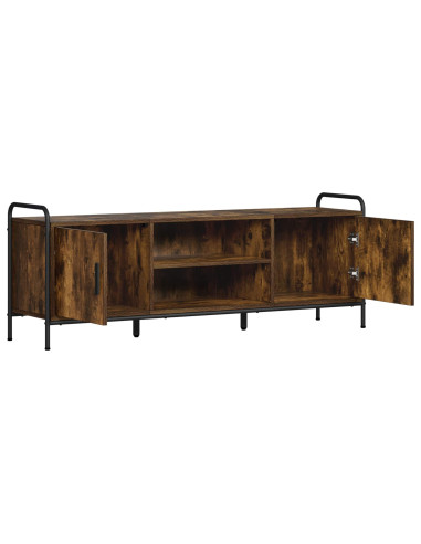 Mobile TV 133 x 33 x 50 cm Rovere Fumo Legno ingegnerizzato