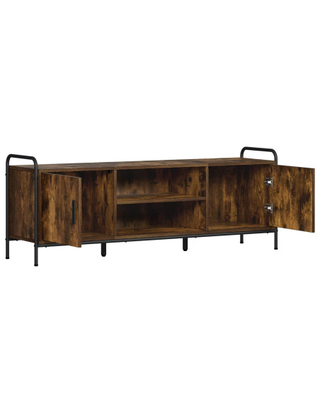 Mobile TV 133 x 33 x 50 cm Rovere Fumo Legno ingegnerizzato