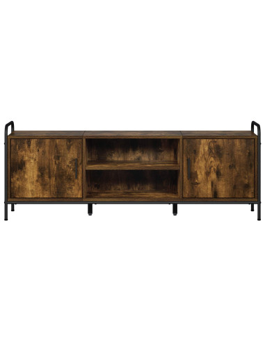 Mobile TV 133 x 33 x 50 cm Rovere Fumo Legno ingegnerizzato
