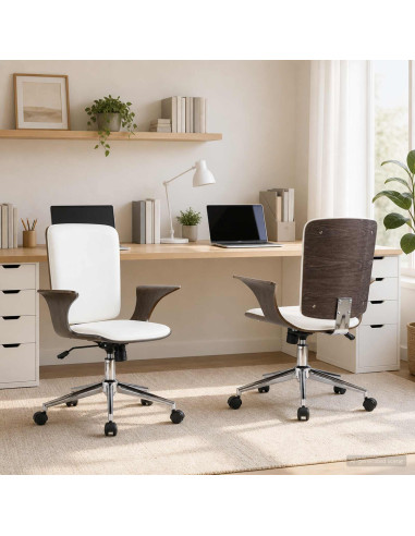 Sedie da Ufficio Girevoli 2 pz Similpelle 69 x 61 x 104 cm