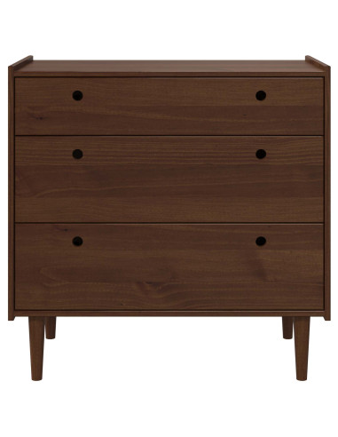 Cassettiera BILBAO Caramello scuro 90 x 45 x 89 cm