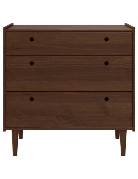 Cassettiera BILBAO Caramello scuro 90 x 45 x 89 cm