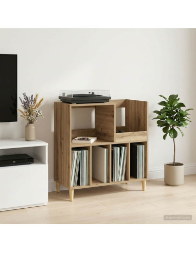 Supporto per giradischi Rovere Artigianale 82 x 39,5 x 82,5 cm