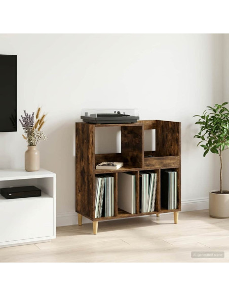Supporto per giradischi Rovere Fumo 82 x 39,5 x 82,5 cm