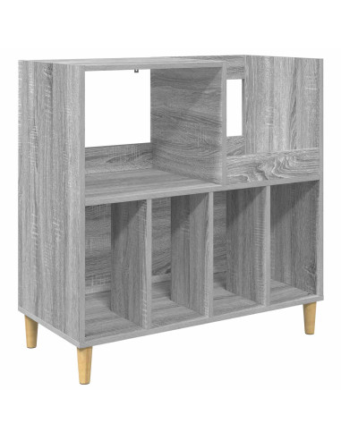 Supporto per giradischi Sonoma grigio 82 x 39,5 x 82,5 cm