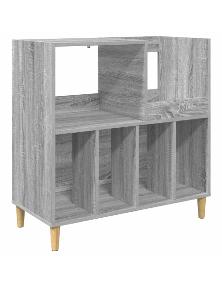 Supporto per giradischi Sonoma grigio 82 x 39,5 x 82,5 cm