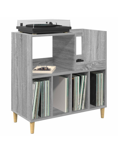 Supporto per giradischi Sonoma grigio 82 x 39,5 x 82,5 cm