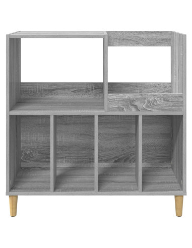 Supporto per giradischi Sonoma grigio 82 x 39,5 x 82,5 cm