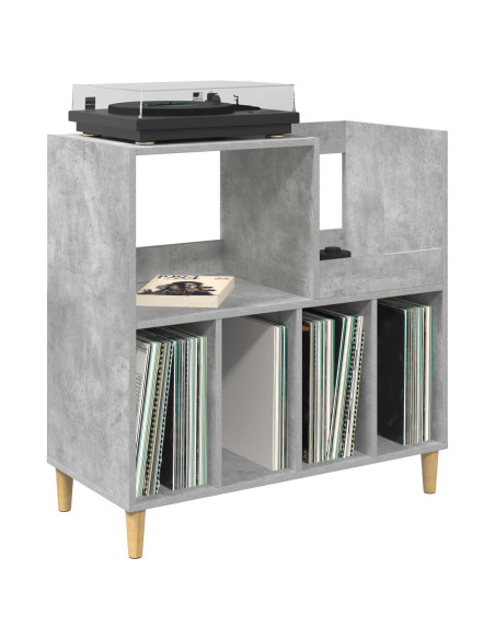 Supporto per giradischi Grigio Cemento 82 x 39,5 x 82,5 cm