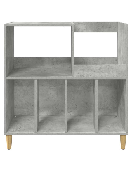 Supporto per giradischi Grigio Cemento 82 x 39,5 x 82,5 cm