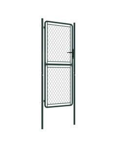 Cancello da Giardino in Acciaio 100x175 cm Verde