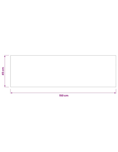 Tappeto da Cucina cemento nero 150 x 45 cm 100% Poliammide