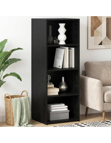 Credenza Rovere Nero 45 x 41 x 124 cm Legno ingegnerizzato