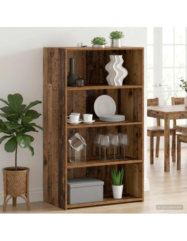 Credenza Legno antico 70 x 41 x 124 cm Legno ingegnerizzato