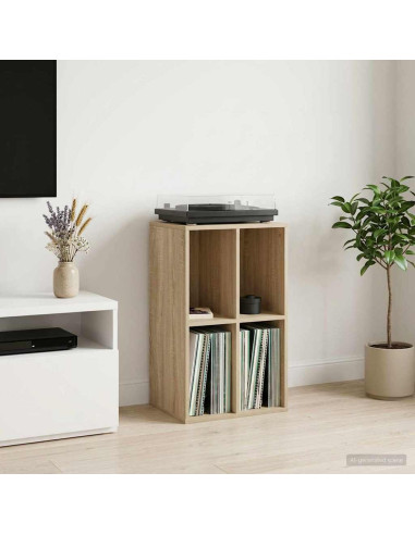 Mobile porta vinili Rovere Sonoma 44,5 x 36,5 x 74,5 cm