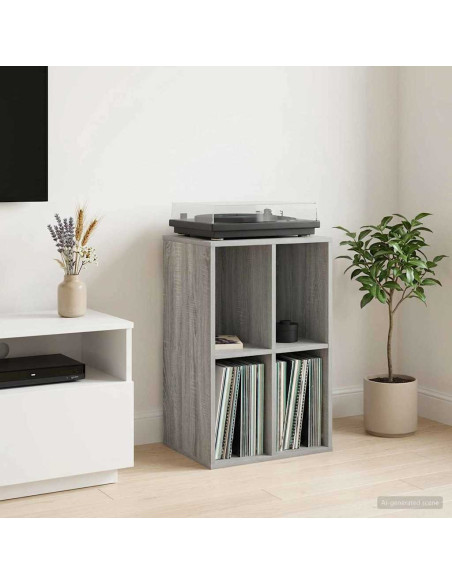 Mobile porta vinili Sonoma grigio 44,5 x 36,5 x 74,5 cm