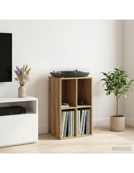 Mobile porta vinili Rovere Artigianale 44,5 x 36,5 x 74,5 cm