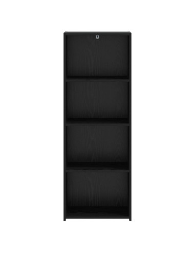 Credenza Rovere Nero 45 x 41 x 124 cm Legno ingegnerizzato