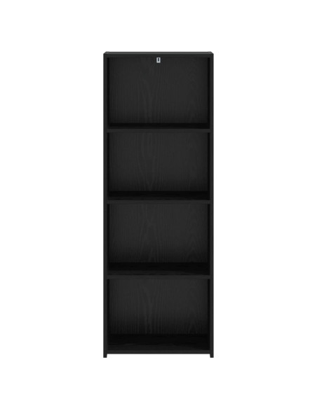 Credenza Rovere Nero 45 x 41 x 124 cm Legno ingegnerizzato