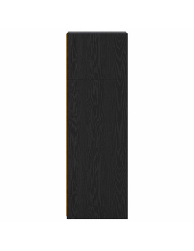 Credenza Rovere Nero 45 x 41 x 124 cm Legno ingegnerizzato