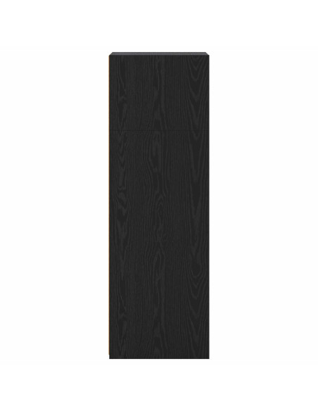 Credenza Rovere Nero 45 x 41 x 124 cm Legno ingegnerizzato
