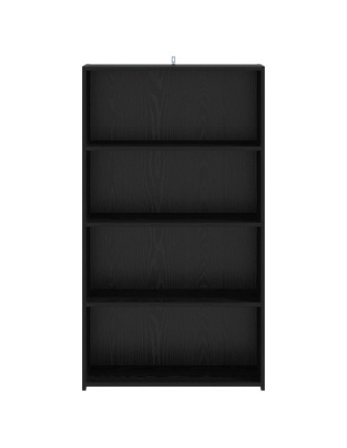 Credenza Rovere Nero 70 x 41 x 124 cm Legno ingegnerizzato