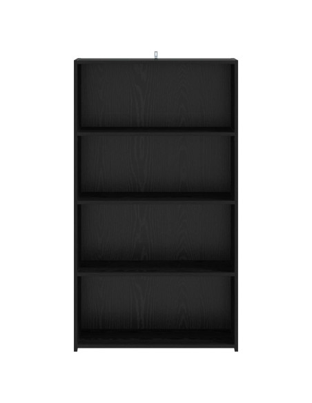 Credenza Rovere Nero 70 x 41 x 124 cm Legno ingegnerizzato