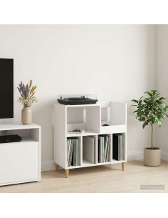 Supporto per giradischi Bianco 82 x 39,5 x 82,5 cm