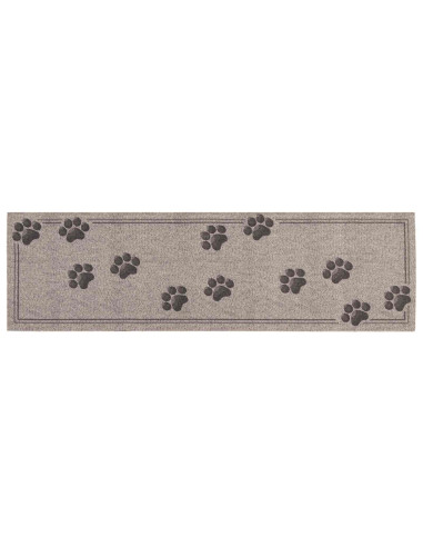 Tappeto da Cucina Zampe grigie 150 x 45 cm 100% Poliammide