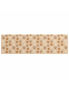 Tappeto da Cucina Zampe beige 300 x 60 cm 100% Poliammide